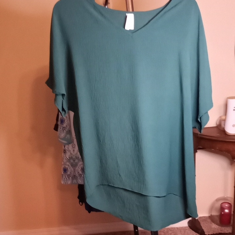 Elegant Teal Women's Top